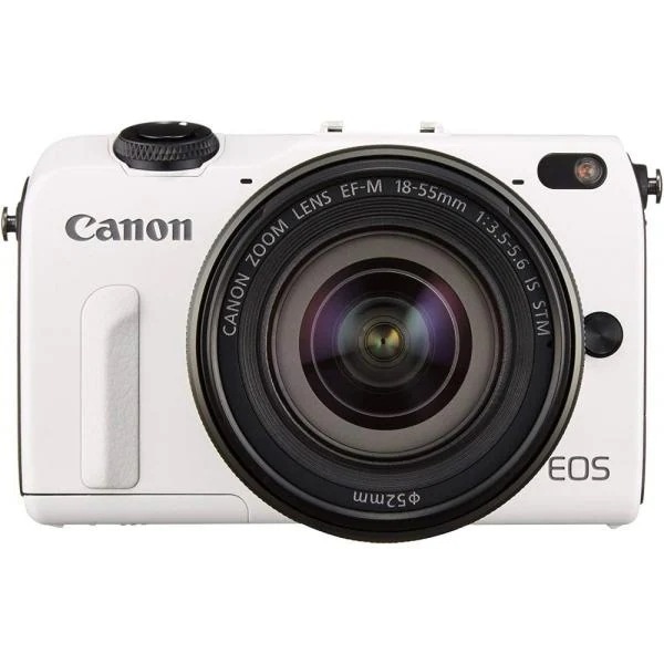 【中古】キヤノン Canon EOS M2 EF-M18-55 IS STM レンズキット ホワイト SDカード付き