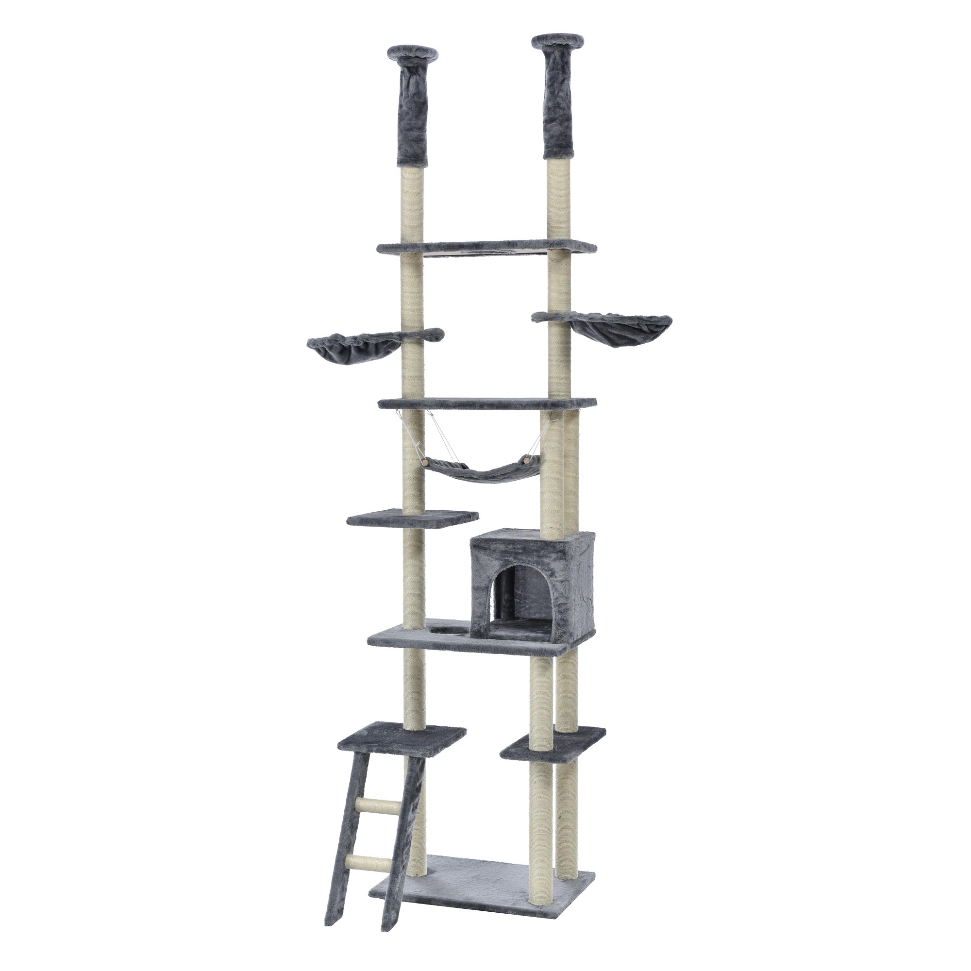 【国内即発送】267キャットタワー 突っ張り おしゃれ275