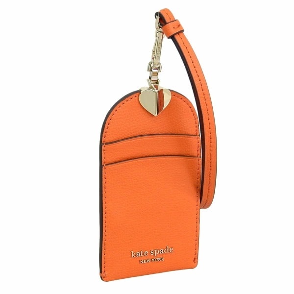 ケイトスペードニューヨーク kate spade new york パスケース 定期入れ カードケース IDカードホルダー レディース オレンジ アウトレット pwru7222-805