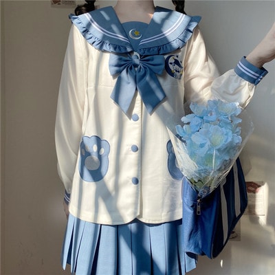 神北JKオリジナル精霊熊正規版幼稚園JK制服秋冬服学生スーツ
