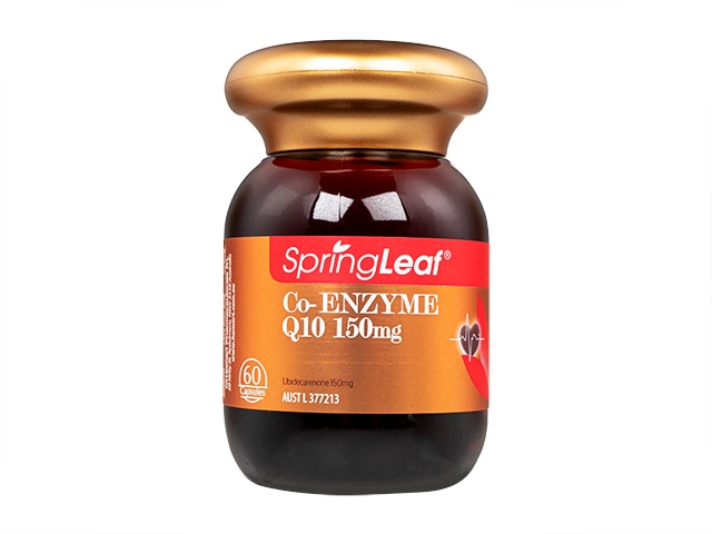 【(SpringLeaf) コエンザイムQ10 150mg】 オーストラリア発のHomartの健康食品ブランドSpringLeafによる 体の健康を維持するサプリメントです