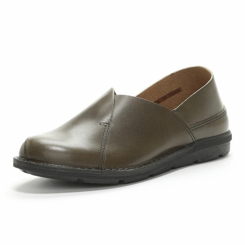 スロウファクトリー メンズ/レディース コンフォート シューズ SLUケサ カーキ Slow Factory 日本製 本革 撥水 革靴 おしゃれ 母の日 国産 天然皮革