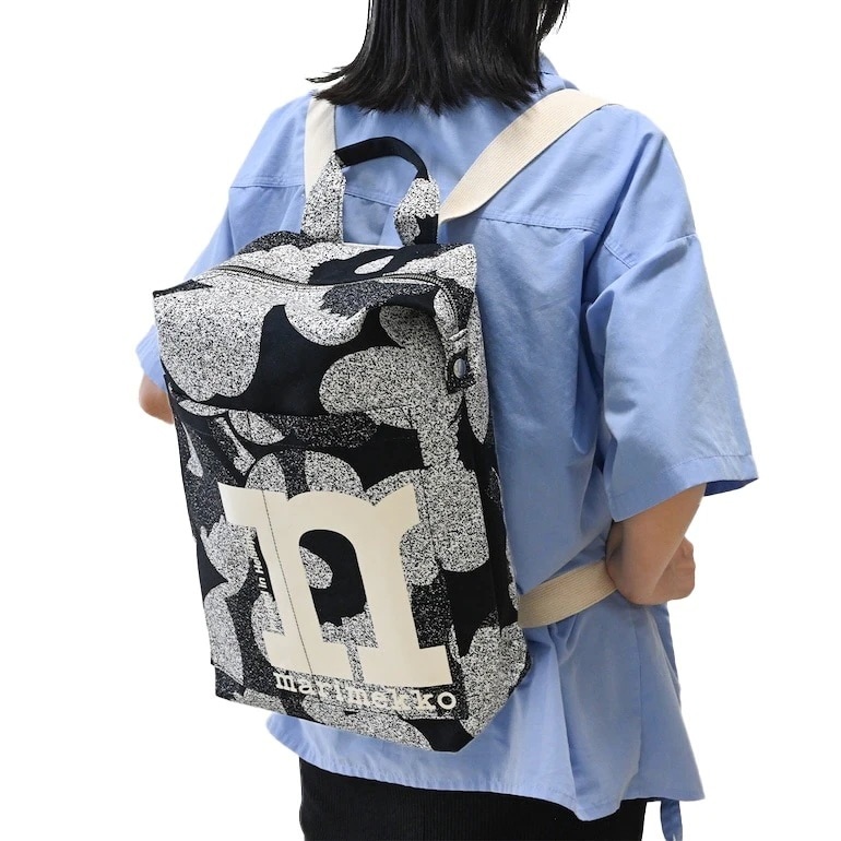 リュック バッグ バックパック ウニッコ レディース ブラック ホワイト 94581 094581 910 北欧雑貨 北欧デザイン