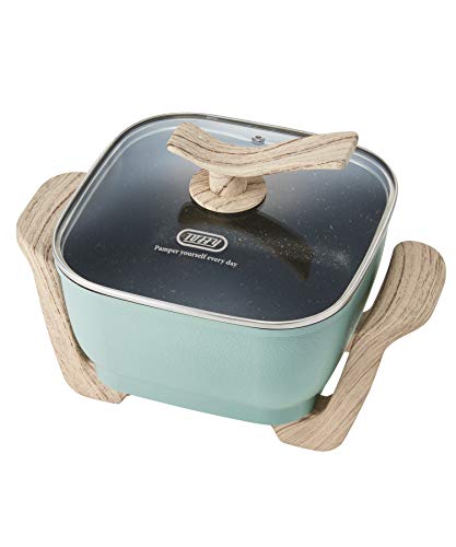 色：ペールアクア 【Toffy/トフィー】 コンパクトマルチ電気鍋 K-HP3 (ペールアクア) 1