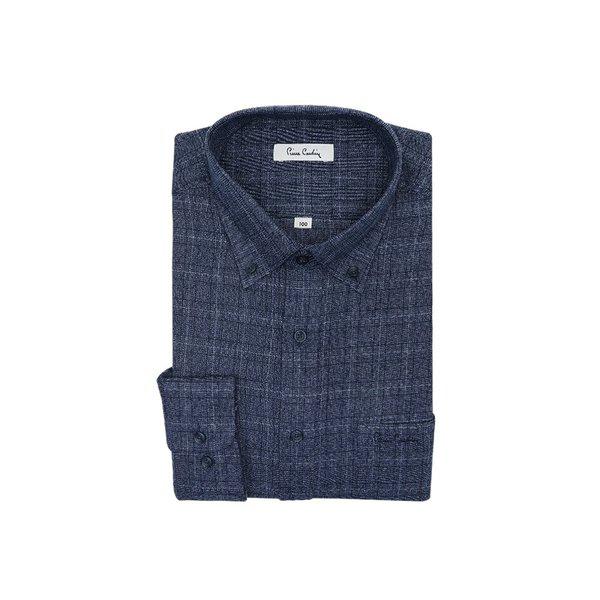 トーンオントーンチェックノーマルフィットドレスシャツPLDS4905