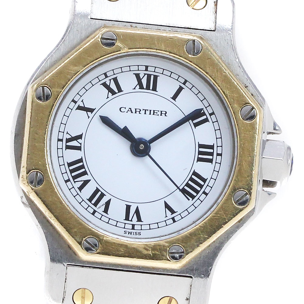 カルティエ CARTIER サントスオクタゴンSM 自動巻き レディース _844363【中古】