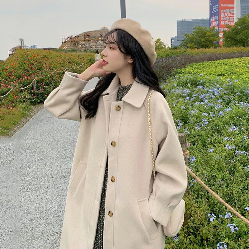 ロング コート レディース チェスターコート ラシャ ポケットあり おしゃれ 暖か 体型カバー 着痩せ アウター 無地 保温 デート お出掛け 防寒 通勤 秋 冬 5,329円