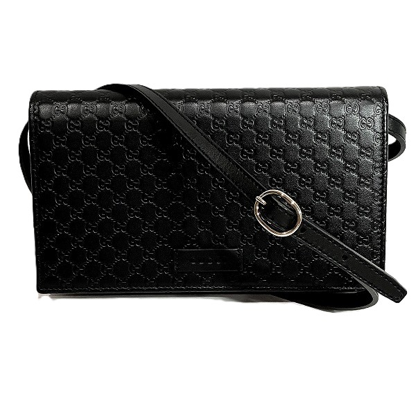 グッチ マイクログッチシマ 466507 バッグ ショルダーバッグ 【中古】