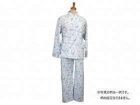 羽衣綿業 スムース二部式ねまき（婦人用） パープル M 7600