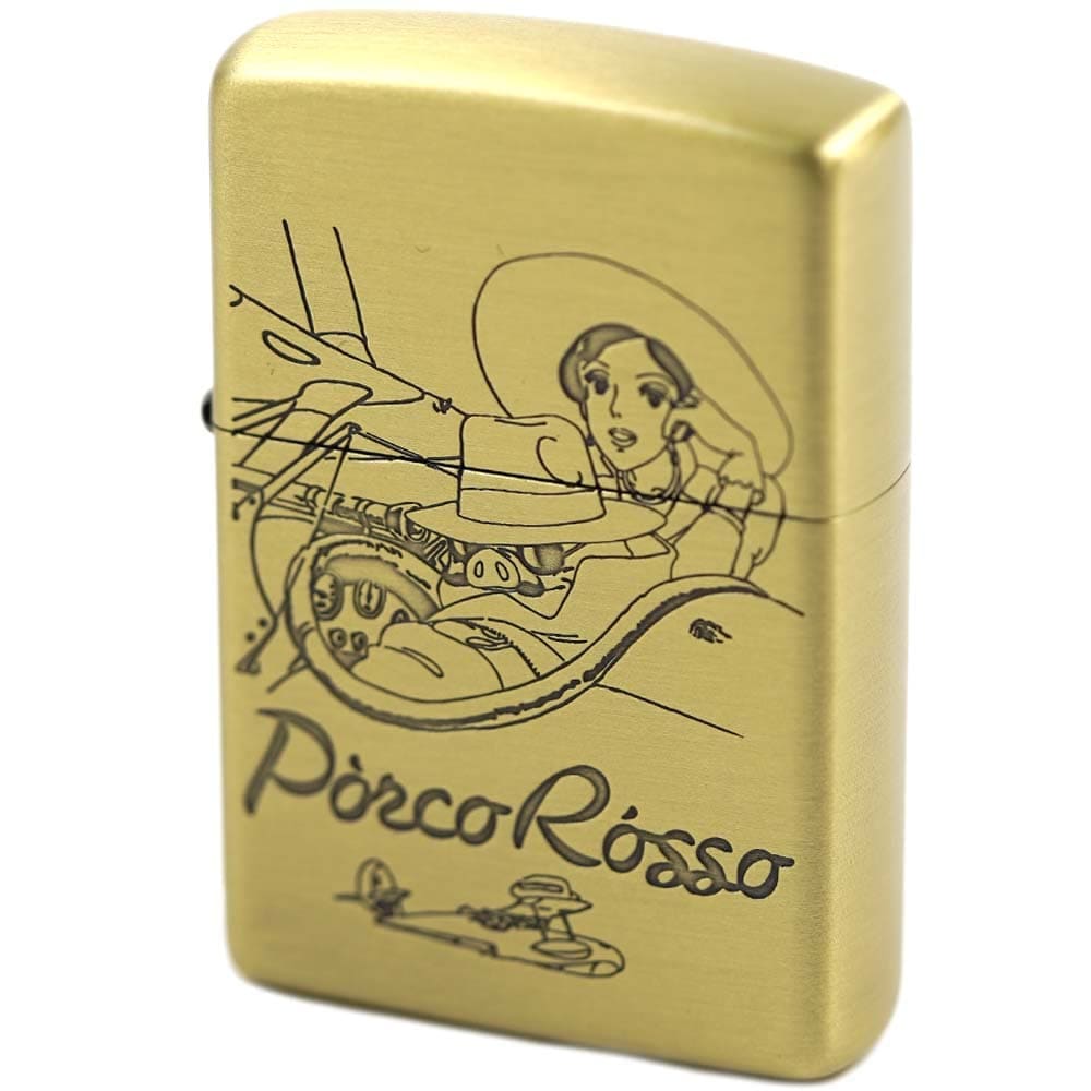 ジッポ ジッポライター オイルライター スタジオジブリ 紅の豚 ポルコとジーナ 喫煙具 ゴールド ZIPPO NZ-41 7,524円