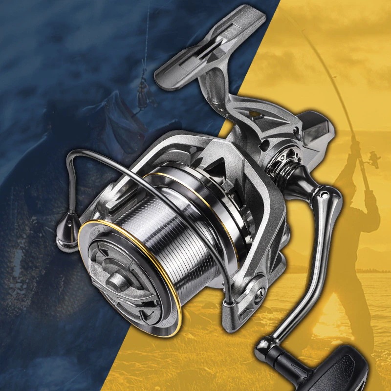 スピニングリール 10000 淡水 海釣り ギア比4.8:1 遠投リール 左右交換 ドラグ力20KG