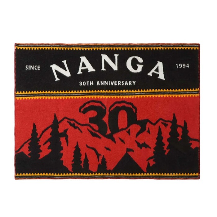 ナンガ 30THアニバーサリー ブランケット 140×100cm レッド #N0003060