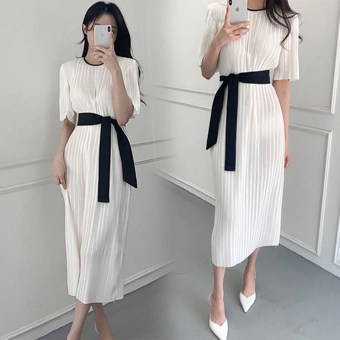 ワンピース レディース 40代 マキシワンピース 半袖 シフォンワンピース白 きれいめ 無地プ 母の日のプレゼント