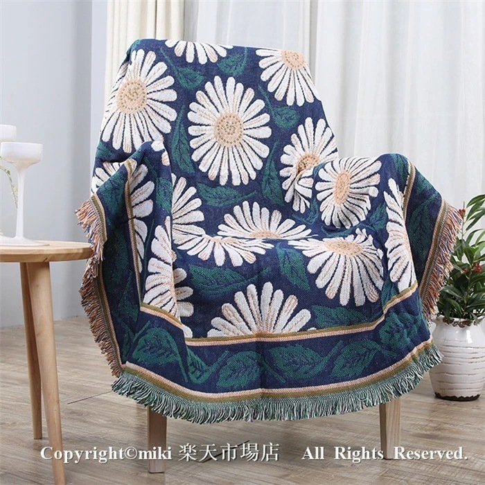 【最新モデル登場!!】130cm×180cm 白菊 毛布 ニット ブランケット 掛け毛布 大判 かわいい ひざ掛け プレゼント 通使用 北欧 ソファカバー おしゃれ 長方形 コットン ベッド ソファー