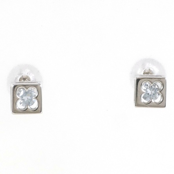 K14WG ピアス アクアマリン 14金 女性へのプレゼント K14WG アクアマリン&ブルートパーズ