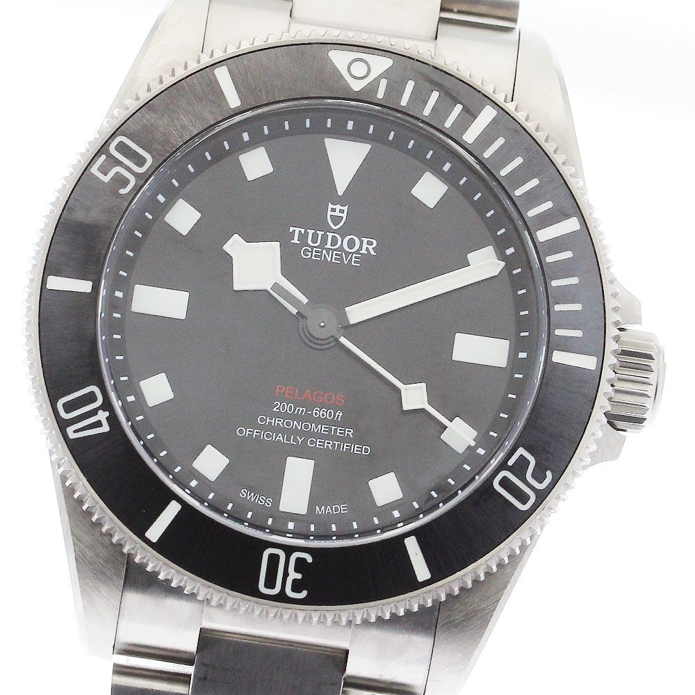 チュードル TUDOR 25407N ペラゴス39 デイト 自動巻き メンズ 良品 箱・保証書付き_883518【中古】