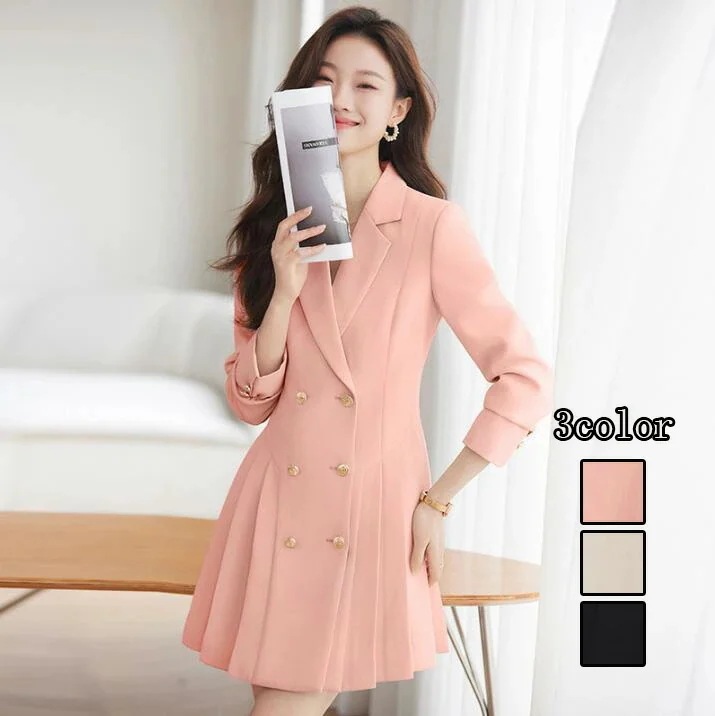 レディースドレススーツ ファッション 通勤 OL フォーマル 司会 「ワンピーススーツ」長袖 カジュアル 結婚式 二次会 制服 大人気 新品 リクルートスーツ 宴会 女性 ビジネススーツ 大きいサイズ