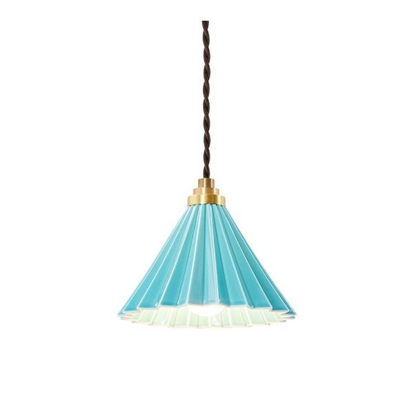 gram8 TC-1512-BR/TQ DRIPPER LAMP ペンダントライト コンセントタイプ ターコイズ ブラウンコード [LED電球付属] メーカー直送