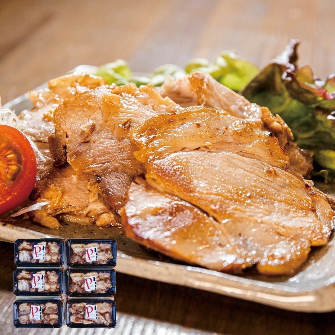 焼き豚Ｐ スライス焼豚 スライス焼豚130ｇ6 【産直メーカー直送品】