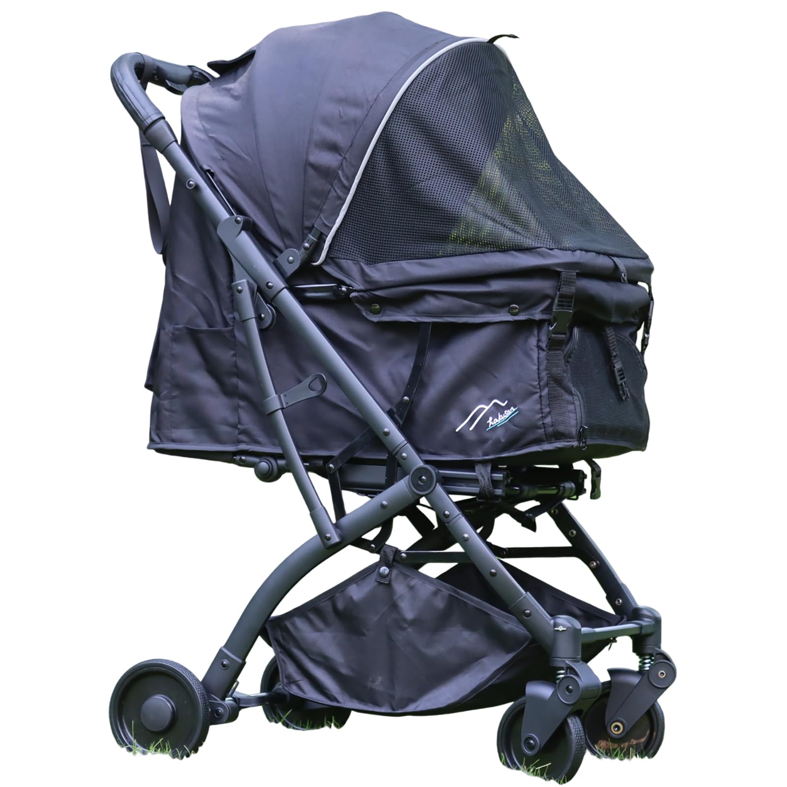 Hakusan(ハクサン) キングオブコンパクトドッグカート ファーストドッグカート (ブラック×ブラック)