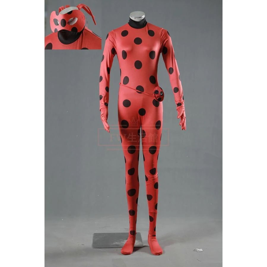 【新品開催 即納】ミラキュラス レディバグ＆シャノワール 人気 タイツ 全身タイツ 弾力性 伸縮性 コスチューム コスプレ 仮装 ハロウィーン 変装