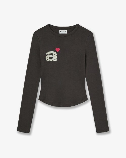【AEAE】 DOT SMALL LETTER L/S [DARK BROWN] 正規品
