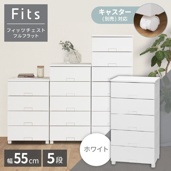 天馬(Tenma) フィッツチェスト フルフラット5505 ホワイト 収納ケース メーカー直送