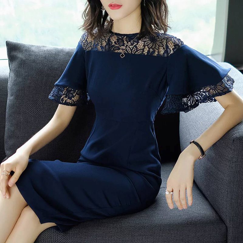 DVFパーティードレス 結婚式 二次会 ワンピース ドレス ミニドレス フォーマル ミディアム 膝丈 膝下 演奏会 同窓会 女子会 半袖 袖あり 袖付き パーティドレス ワイングリーンネイビー