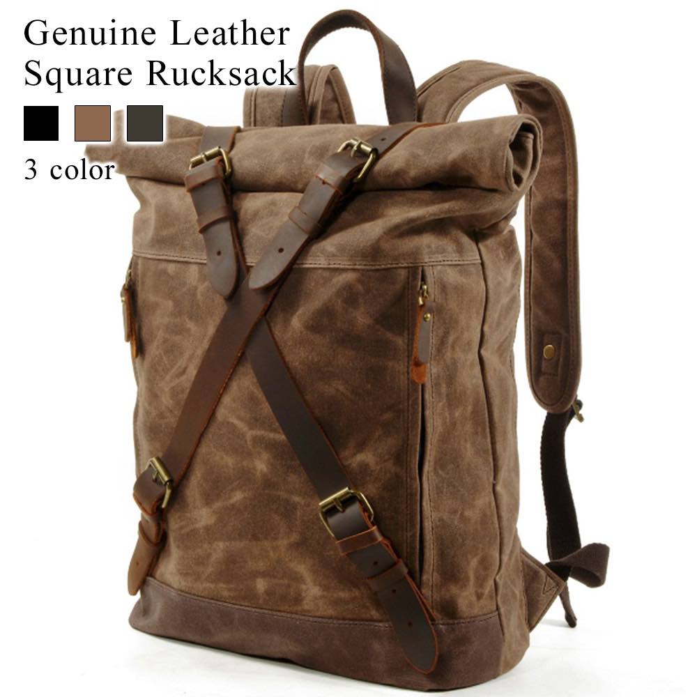 リュック メンズ 本革スクエアリュック PC アウトドア 冬 スポーツ レザー おしゃれ パソコン リュックサック 小さめ 革 大学生 ビジネス 春 ビジネスバッグ 通勤 撥水 本革 軽量 カジュアル