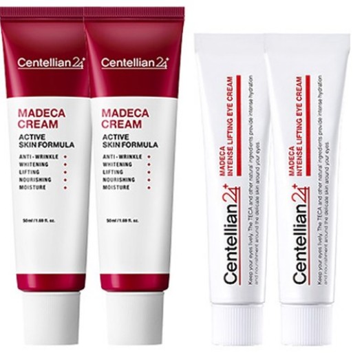 マデカ クリーム アクティブスキン フォーミュラ 50ml x 2p + アイクリーム 15ml x 2p (鎮静/弾力/保湿/栄養供給/活力)