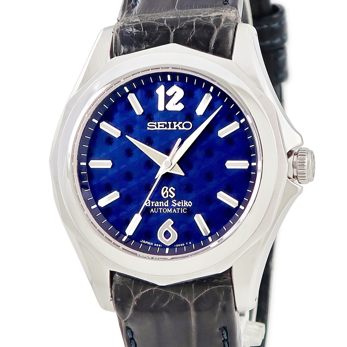 創業40周年記念モデル SBGR013 9S51-0030 自動巻き メンズ K18WG無垢 ブルー 青 獅子 2000年 限定 3年保証