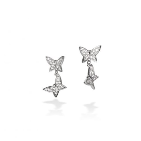 [TWICEサナ着用]MACIER バタフライツインズイヤリング