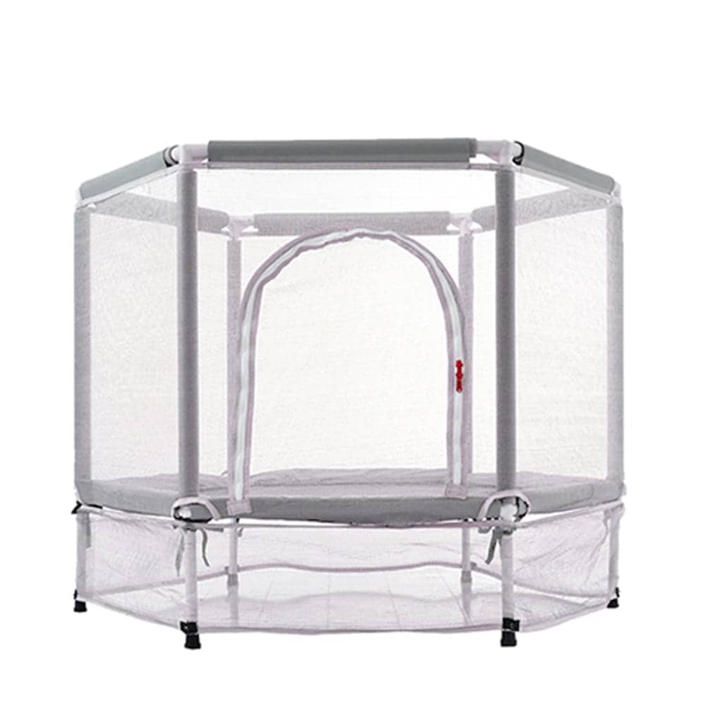 1290【元SKU：MS212266BAA】トランポリン 子供用 ベビーサークル 安全ネット付き 安全カバー セーフティネット付き スプリング式 静音 大型 家庭用 室内 スポーツ 遊具 おもちゃ　グ
