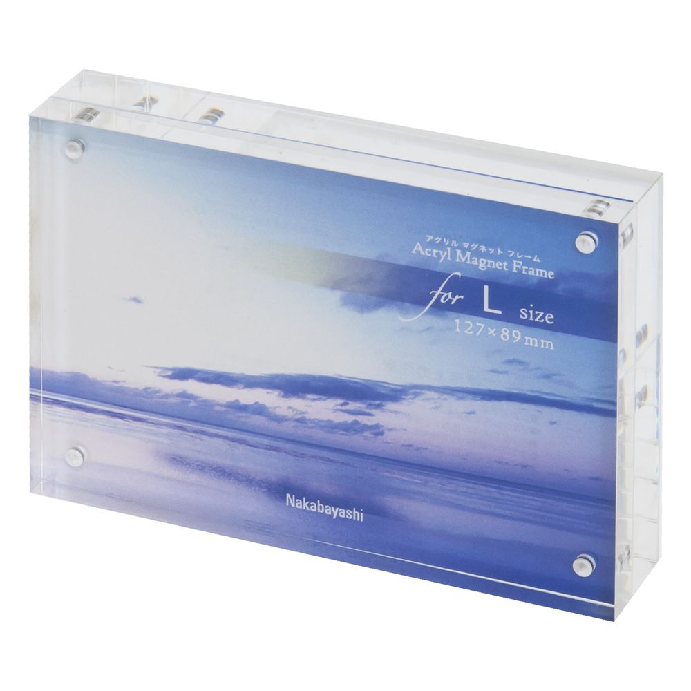 （まとめ買い）アクリルマグネットフレーム フォトフレーム L フ-ACM-L [x3]