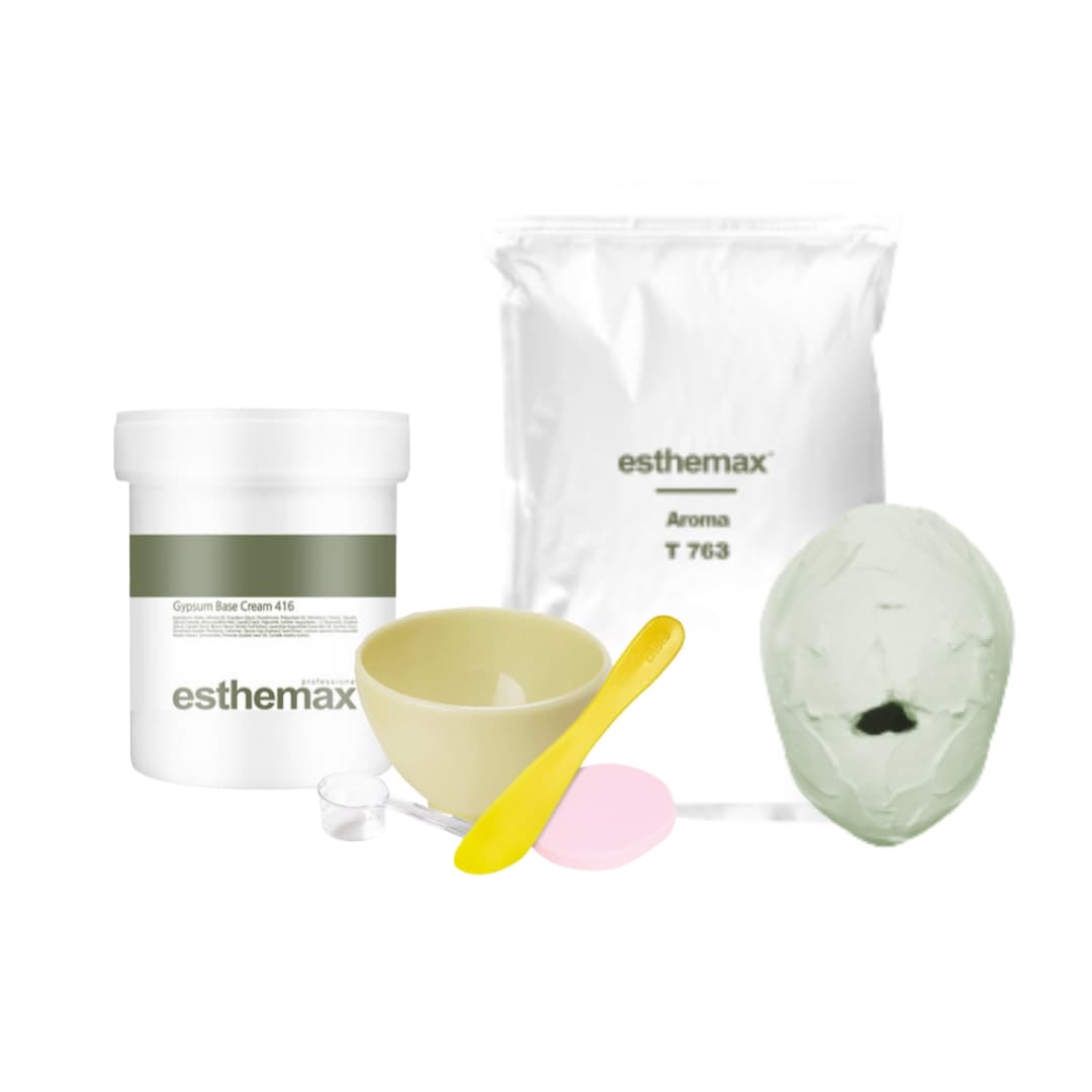 Esthemax ビタミン石膏1kgマスク/石膏ベースクリーム /ＤＩＹフェイスマスクボウルセット