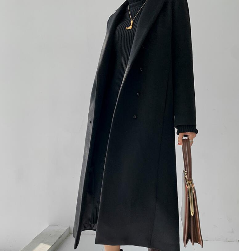 ウール混　カシミヤコート　チェスターコート　レディースロングコート　 ゆるっとコート　ウール50％　マキシ丈　膝下丈　アウター　秋冬物 冬物 冬服 ロングコート　通勤　大きいサイズ　OL　体型カバー