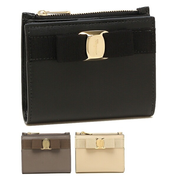 財布 二つ折り財布 ヴァラ ミニ財布 リボン レディース