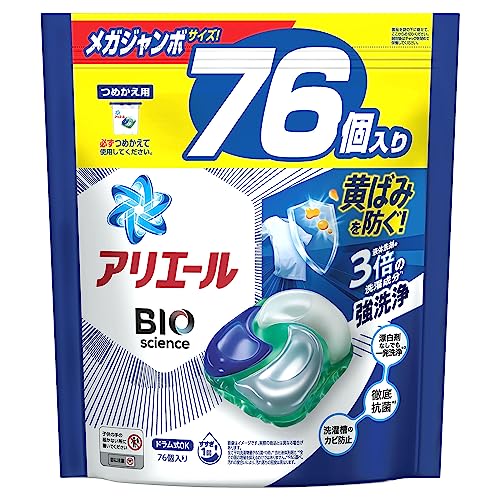 アリエール ジェルボール4D 洗濯洗剤 詰め替え 76個