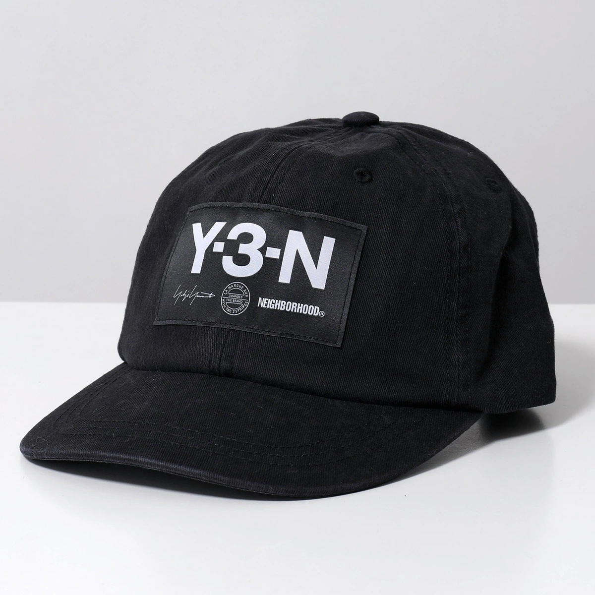 Y-3 × NEIGHBORHOOD ワイスリー ネイバーフッド コラボ ベースボールキャップ NBHD CAP KA0609 メンズ コットン ロゴ 帽子 BLACK