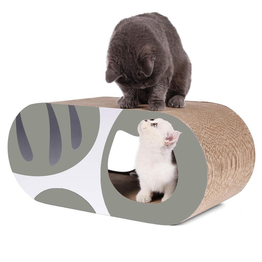 猫 つめとぎ ねこ 猫 トンネル 猫ベッド ハウス 耐久 爪磨き ストレス解消 家具破壊防止