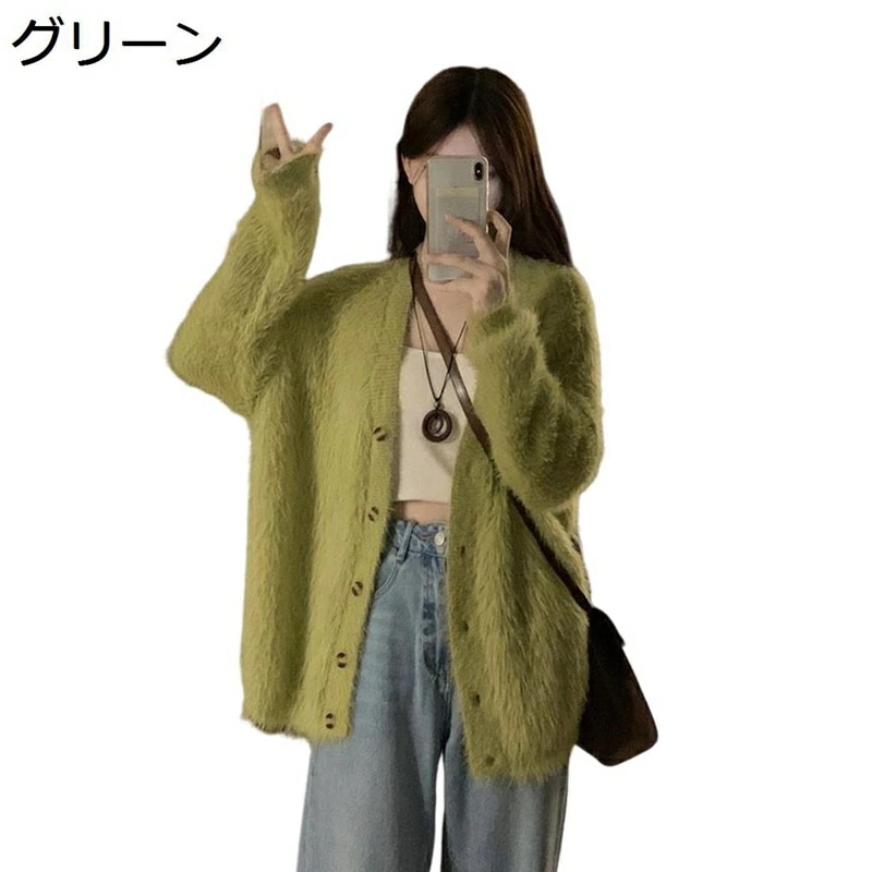 ニットカーディガン レディース ニット カーディガン 秋 春 長袖 ストライプ柄 クルーネック レトロ エレガント カジュアル アウター オフィス スクール ニットコート 羽織り ブラック F