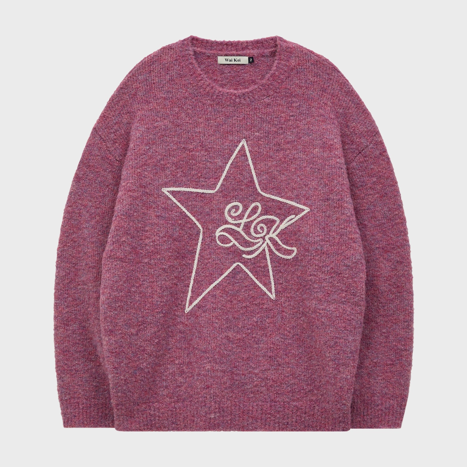 Star Line Boucle Knit PINK