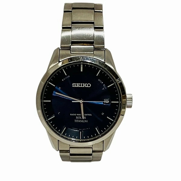 セイコー スピリット 7B24-0BB0 ソーラー チタニウム メンズ 【中古】