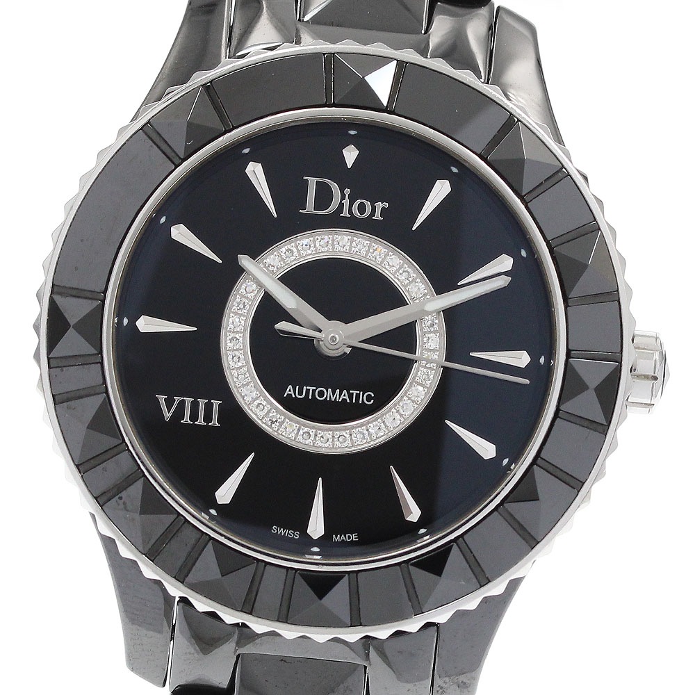 ディオール Dior CD1245E0 VIII ダイヤ 自動巻き メンズ 良品 _931005【中古】
