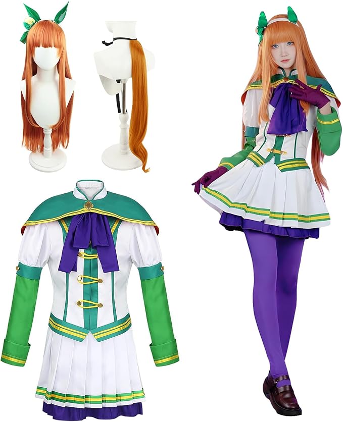 wusuobic[迅速な出荷]ウマ娘 コスプレ 勝負服 制服 ジャージ サイレンススズカ オグリキャップ コスプレ衣装 大人用 仮装 アニメ衣装 ハロウィン クリスマス イベント Umamusume
