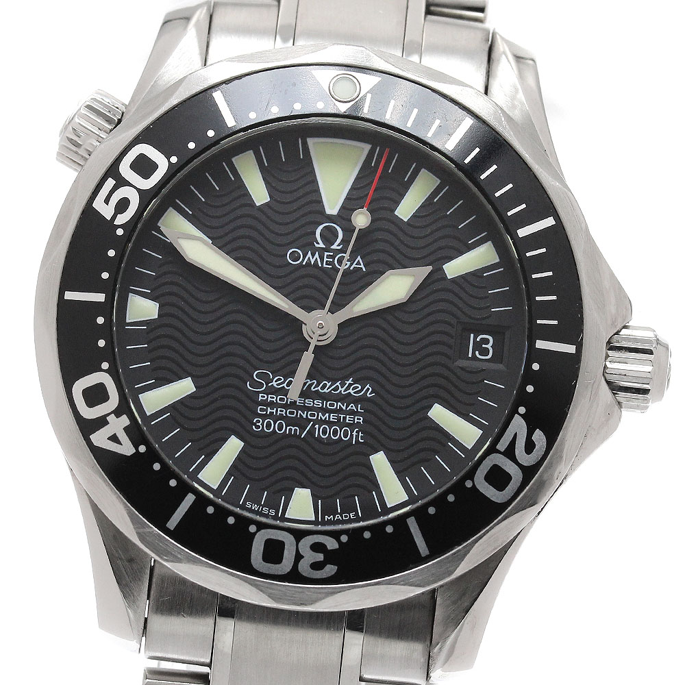 オメガ OMEGA 2252.50 シーマスター300 プロフェッショナル デイト 自動巻き ボーイズ 良品 保証書付き_951410【中古】
