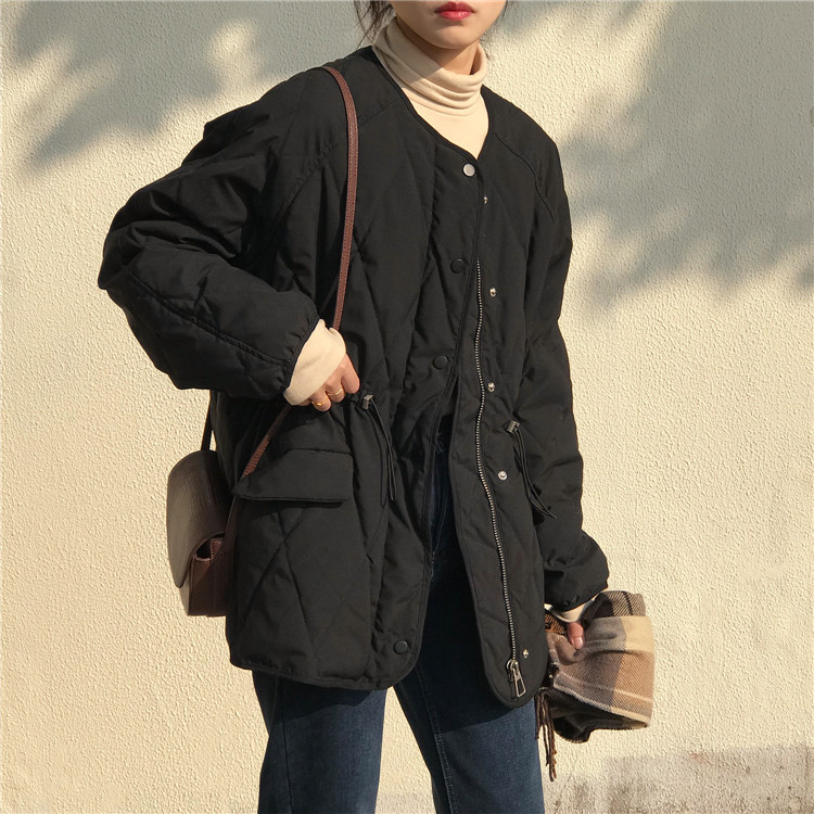 素敵な商品 短いスタイル カジュアル ヤングスタイル ひし形 コットン 女性 ゆったりする 暖かさ 4,928円