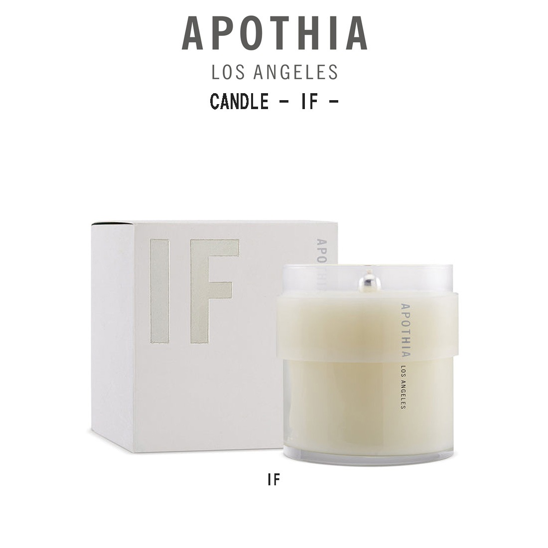 APOTHIA アロマキャンドル イフ フレグランス アロマ ロウソク シトラス 柑橘系 定番 人気 ラグジュアリー ギフト プレゼント CANDLE 
