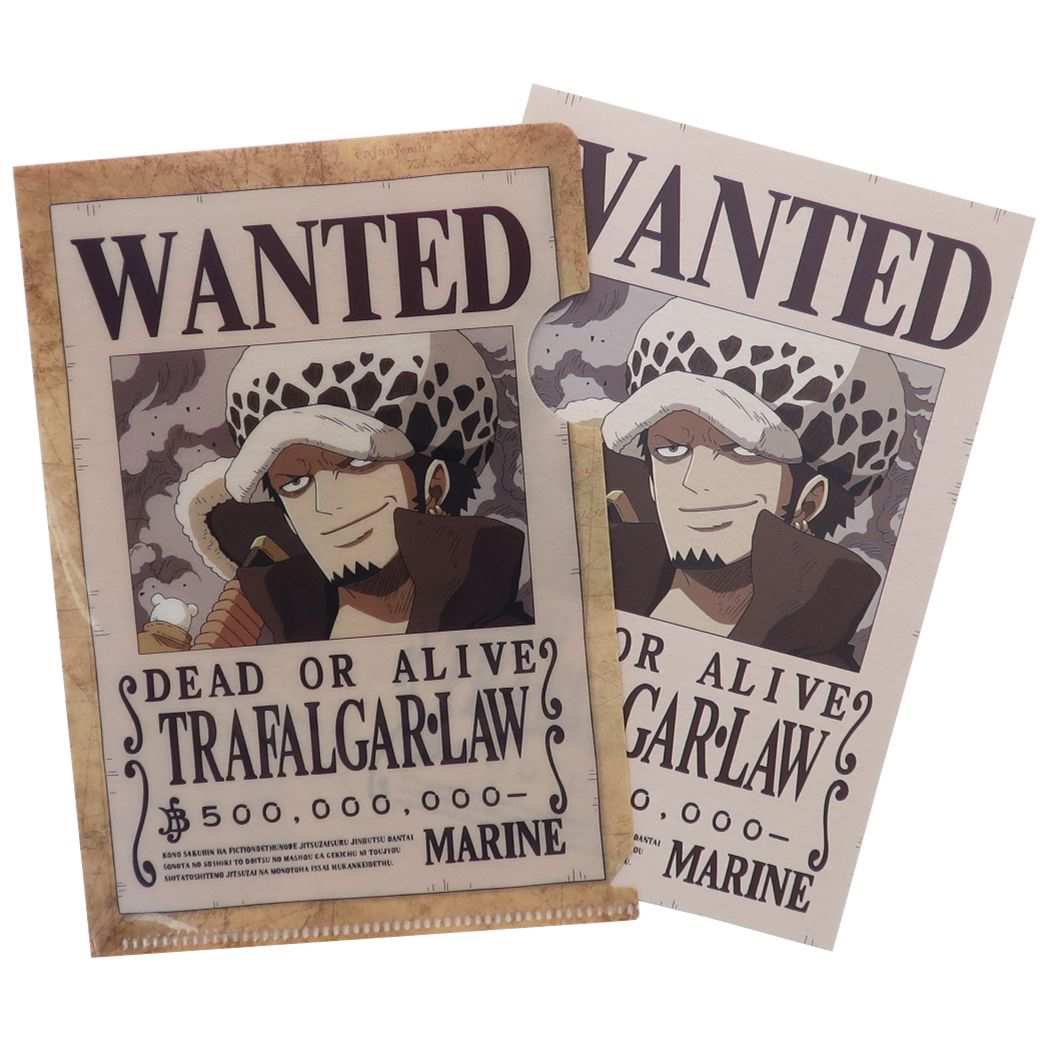 One Piece A6 ファイルケース 付き ポストカード 手配書 ロー ランキング上位のプレゼント ワンピース メール便可シネマコレクション コレクション雑貨 グッズ プレゼント ジェイエム アニメキャラクター