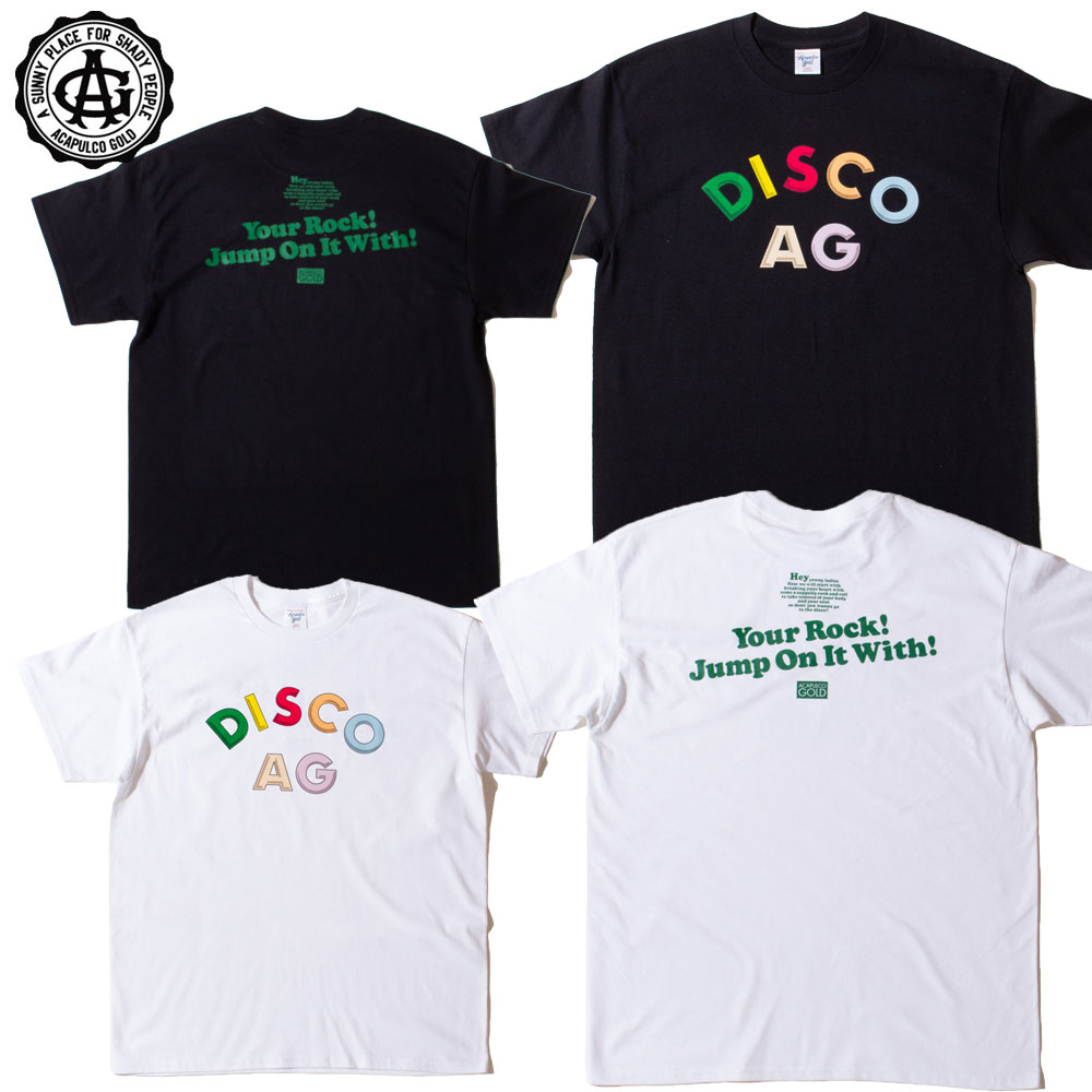 【Acapulco Gold/アカプルコゴールド】Tシャツ 半袖 コットン/DISCO AG TEE AG SP24-11ストリート スケーター メンズファッション